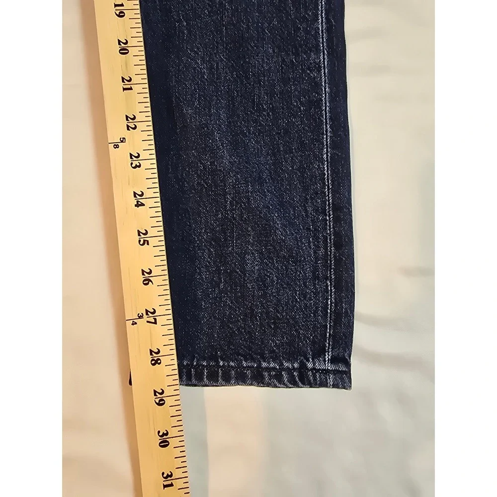 Levi's Slouchy Fit Taper‎ Ankle Jeans Dark Wash Button Fly 25x29